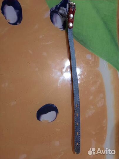 Ошейник новый кожаный