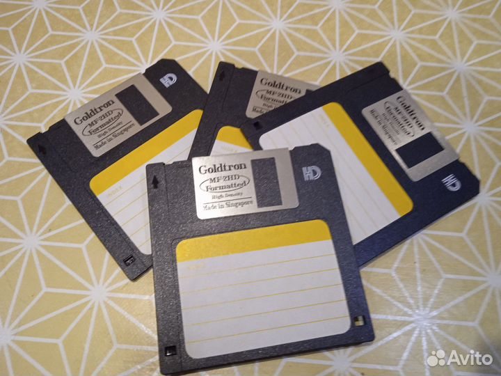 Дискеты винтаж новые Goldtron MF-2HD