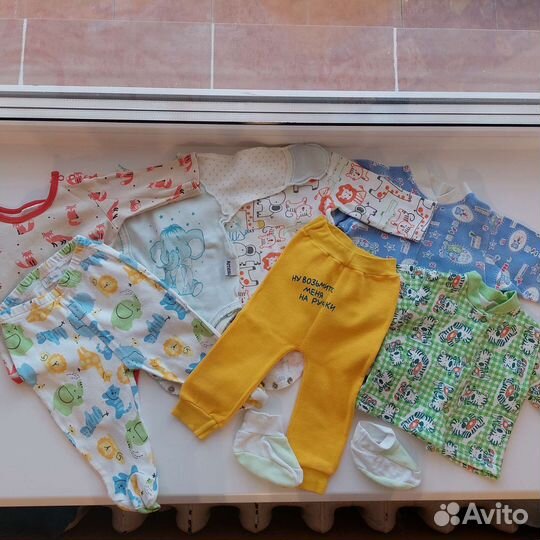 Одежда на мальчика пакетом, р. 62-68