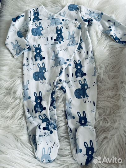 Поддева флисовая, комбинезон / слип Next оригинал
