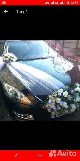 Свадебные украшения на машину