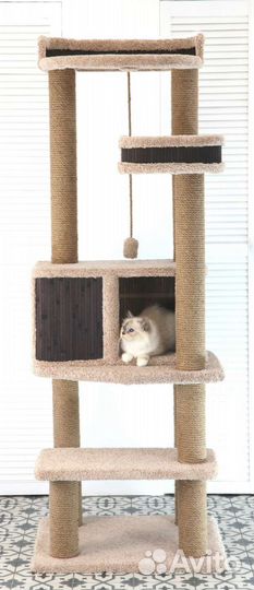 Домик для кошки с когтеточкой