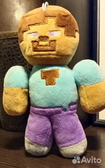 Игрушки мягкие Человечек Майнкрафт, Снегирь