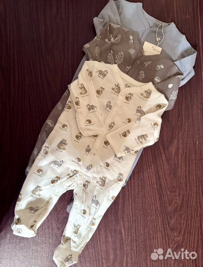 Пижама C&A 62 68 слип на кнопках закрытая ножка