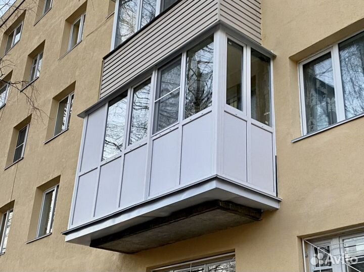 Остекление\ремонт балконов лоджий под ключ Рязань