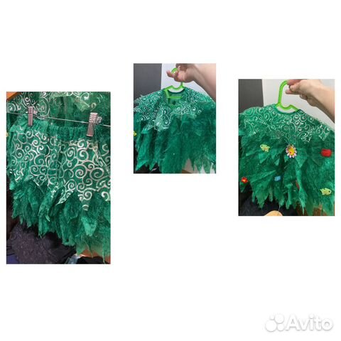 Костюм для девочки ёлочка от роста 98