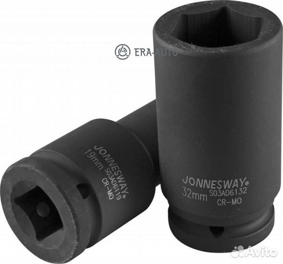 Jonnesway S03AD6136 Торцевая головка ударная глубокая 3/4DR, 36 мм