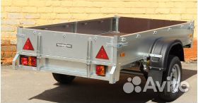 Автоприцеп оцинкованный 2500х1510 мм бортовой