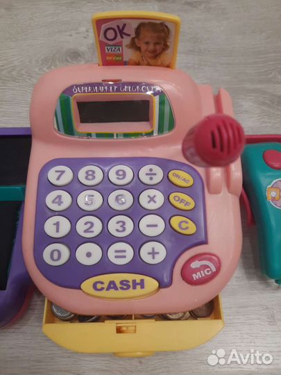 Детская касса игрушки