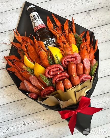 Букет из раков, мужской букет