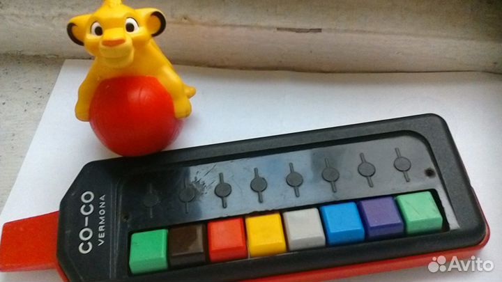 Дудка-клавиши СССР-Vermona Co-co+игрушка-маракас