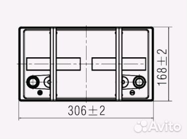 Аккумулятор WBR MBC 12-105-2 тяговый 12V 108Ah