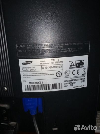 Монитор Samsung и процессор