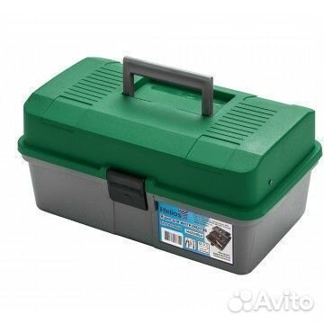 Ящик для инструментов двухполочный зеленый