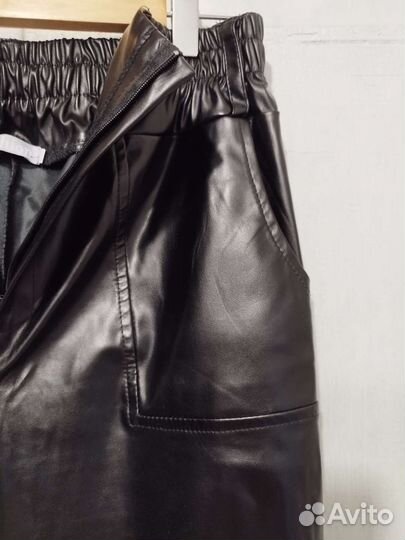 Брюки штаны из искусственной кожи