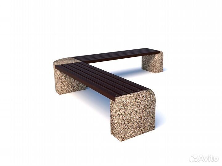 Скамейка бетонная Евро 1 Дабл