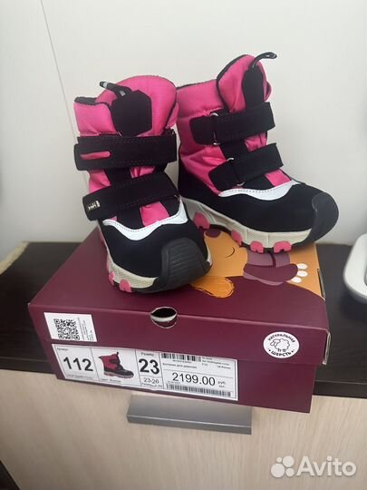 Сапожки замние для девочки 23 р