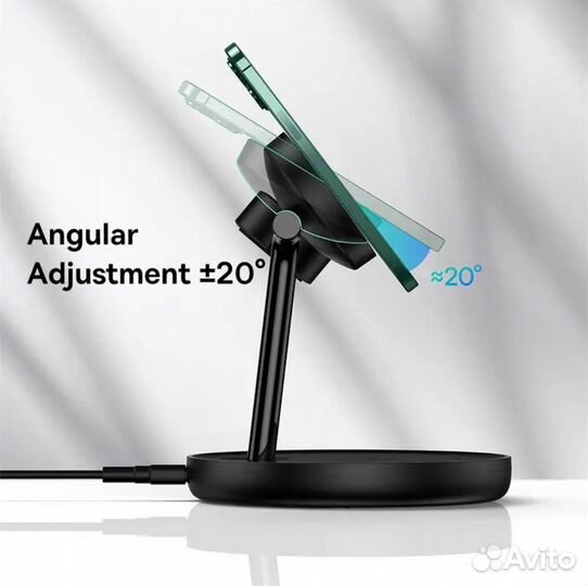 Беспроводная зарядка Baseus Swan 3-in-1 20W