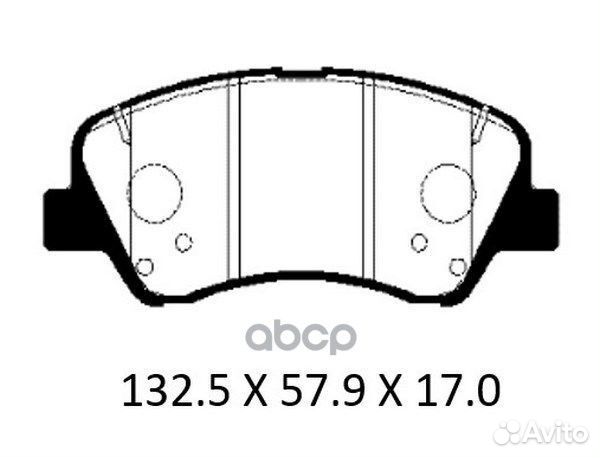 Колодки тормозные передние solaris/RIO 17- /RIO