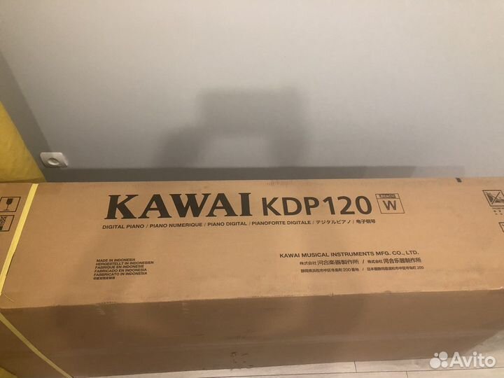 Цифровое пианино Kawai KDP 120 белое в упаковке