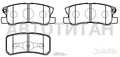 Колодки тормозные дисковые задн mitsubishi: pajero