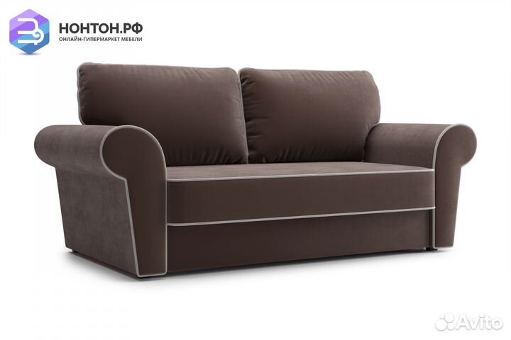 Диван еврокнижка Прованс коричневый