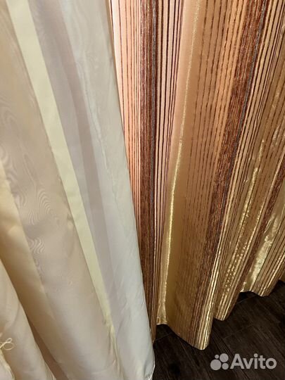 Тюль и шторы гардины 262см х 7м /5м