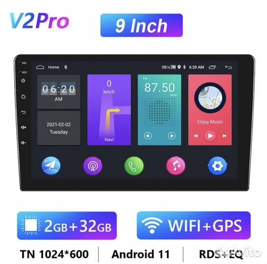 Автомагнитола Android Hyundai Solaris 2011-2017