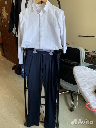 Школьная форма рубаш брюки обувь 36 37 158-164