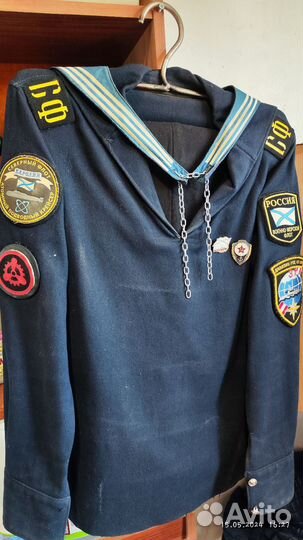 Парадная форма вмф подводника (гюйс, брюки)