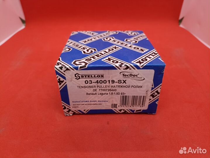Ролик натяжной ремня грм Stellox 0340019SX