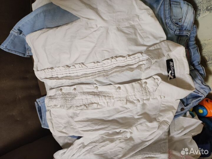 Вещи пакетом на девочку 110 - 128