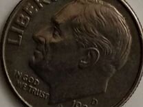 Монета США. ONE dime. liberty 1995 D. Год