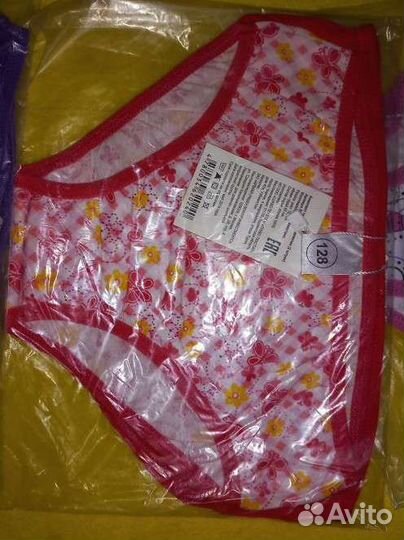 Набор из 2 трусов для девочки на рост 128 Новые