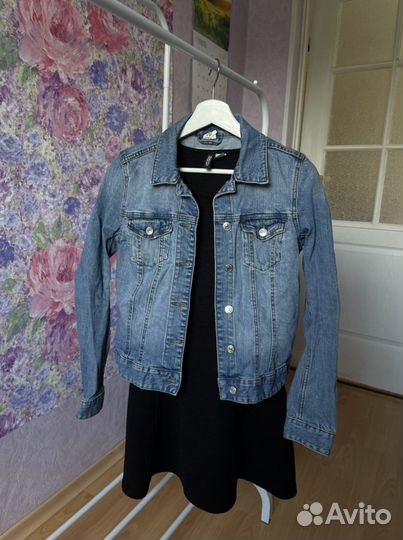 Платье, джинсовка