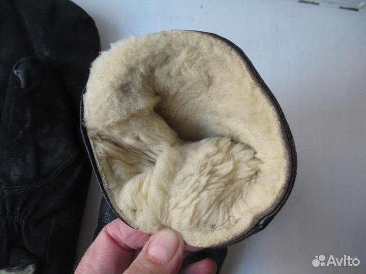 Рукавицы мужские из овчины времен СССР