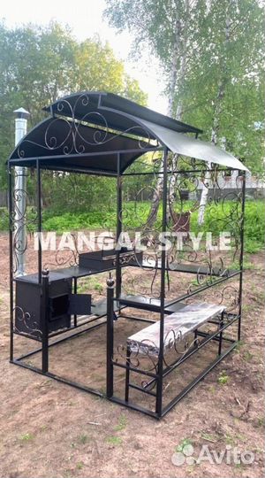 Мангал с крышей