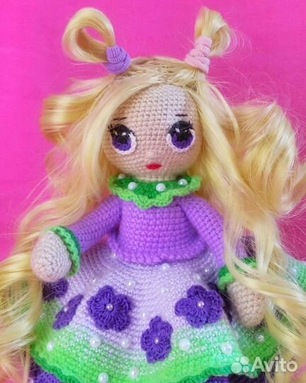 Кукла-фиалка (ручная работа)