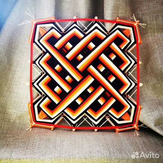 Мандала плетёная