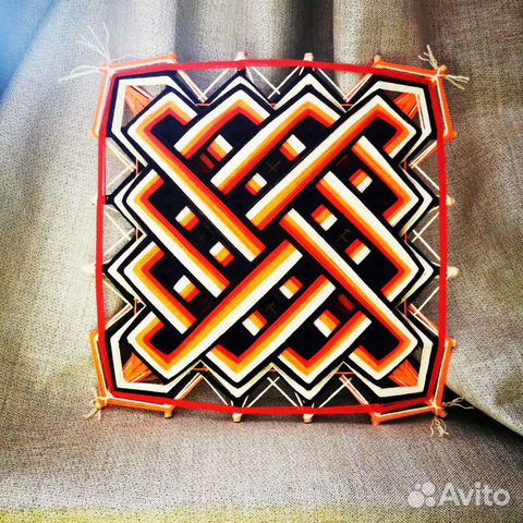 Мандала плетёная