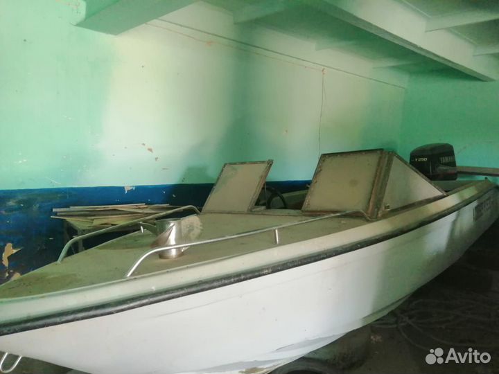 Катер и мотор yamaha250