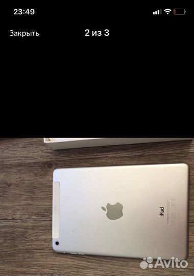 Айпад донор белый 16 GB iPad mini