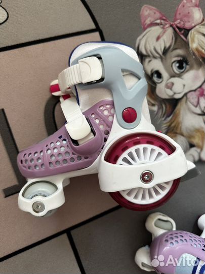 Роликовые коньки детские раздвижные
