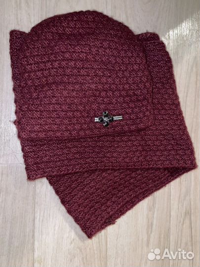 Комплект шапка и шарф женский