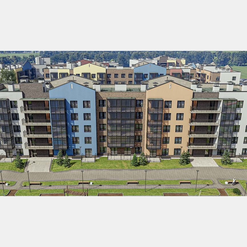 2-к. квартира, 57,4 м², 1/5 эт.