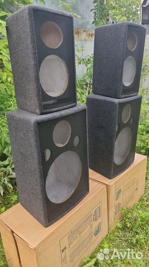 Мощные колонки 1000вт 4 динамика и два драйвера
