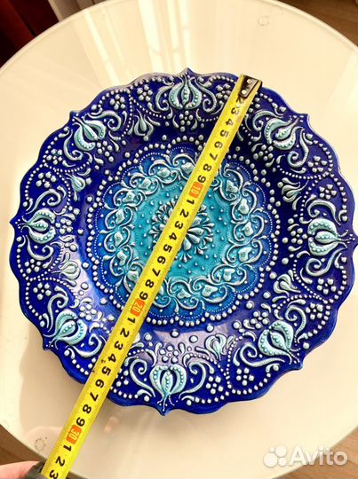 Интерьерная тарелка ручной работы