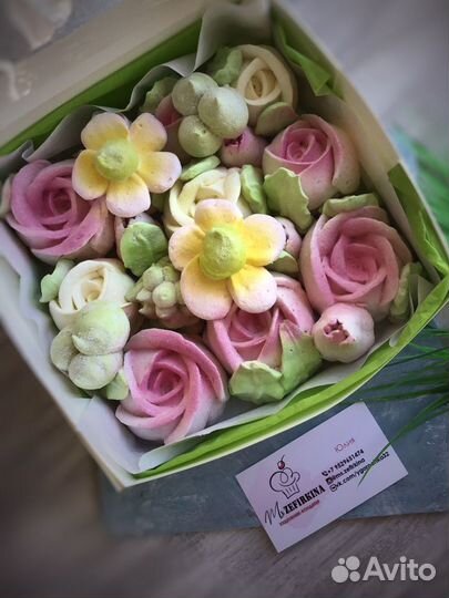 Букеты из зефира