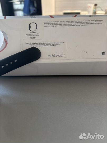 Часы apple watch 7 45 mm midnight