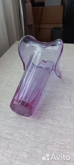 Ваза для цветов (цветное стекло) Н- 28,5см СССР